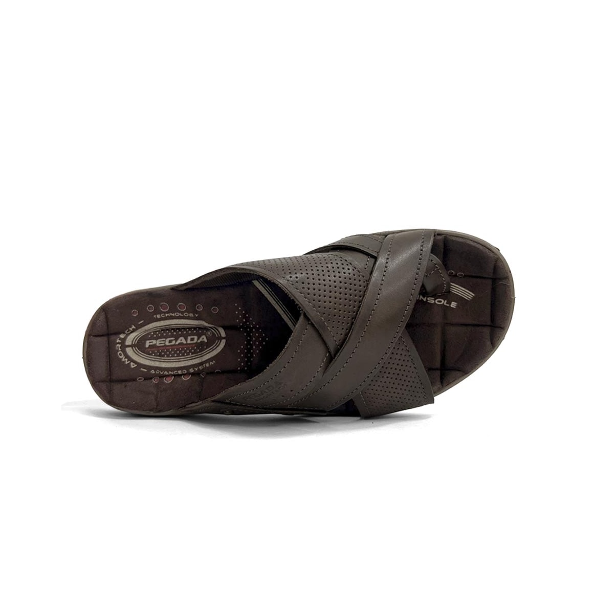 Chinelo Pegada Masculino De Couro 131677 Cravo
