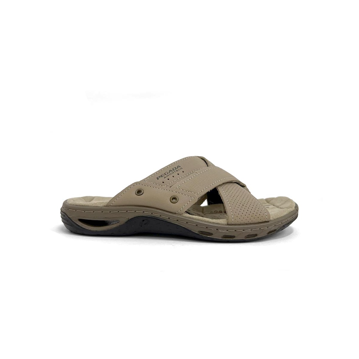 Chinelo Pegada Masculino De Couro 131677 Jeans Areia Chinelo Pegada Masculino De Couro 131677 Jeans Areia