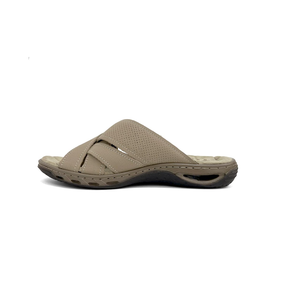Chinelo Pegada Masculino De Couro 131677 Jeans Areia Chinelo Pegada Masculino De Couro 131677 Jeans Areia