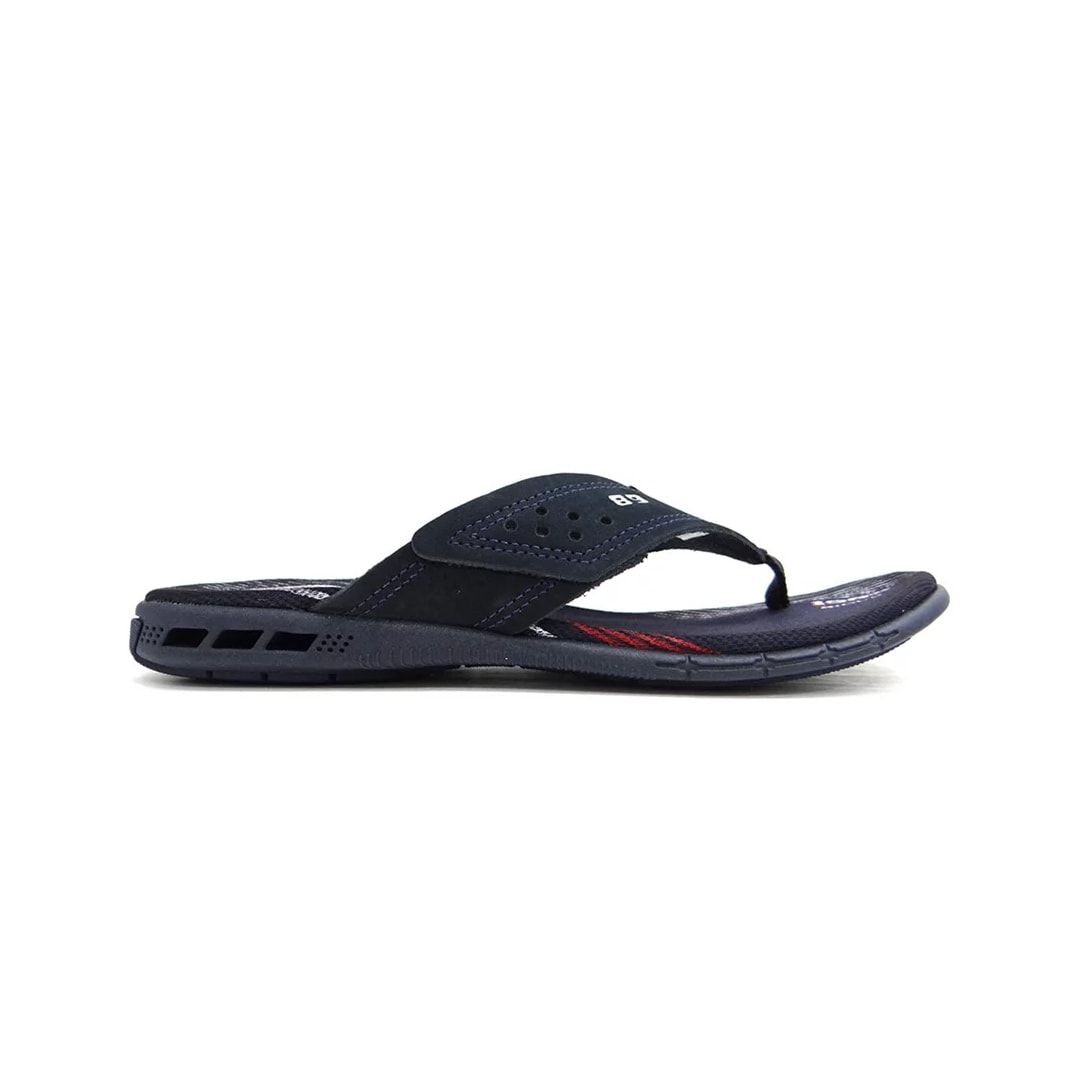 Chinelo Pegada Masculino de Couro 131775 Marinho