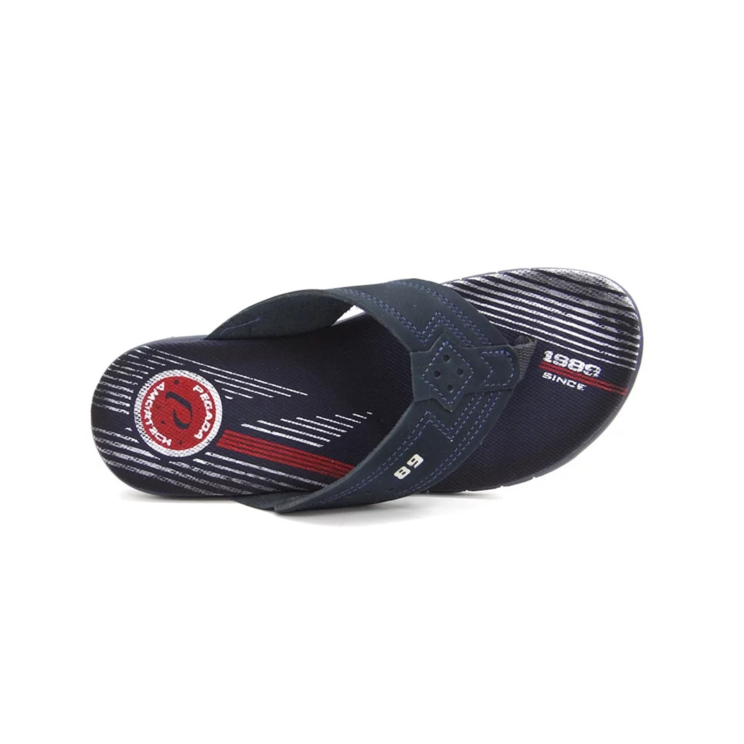 Chinelo Pegada Masculino de Couro 131775 Marinho