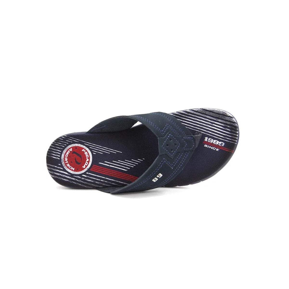 Chinelo Pegada Masculino de Couro 131775 Marinho Chinelo Pegada Masculino de Couro 131775 Marinho