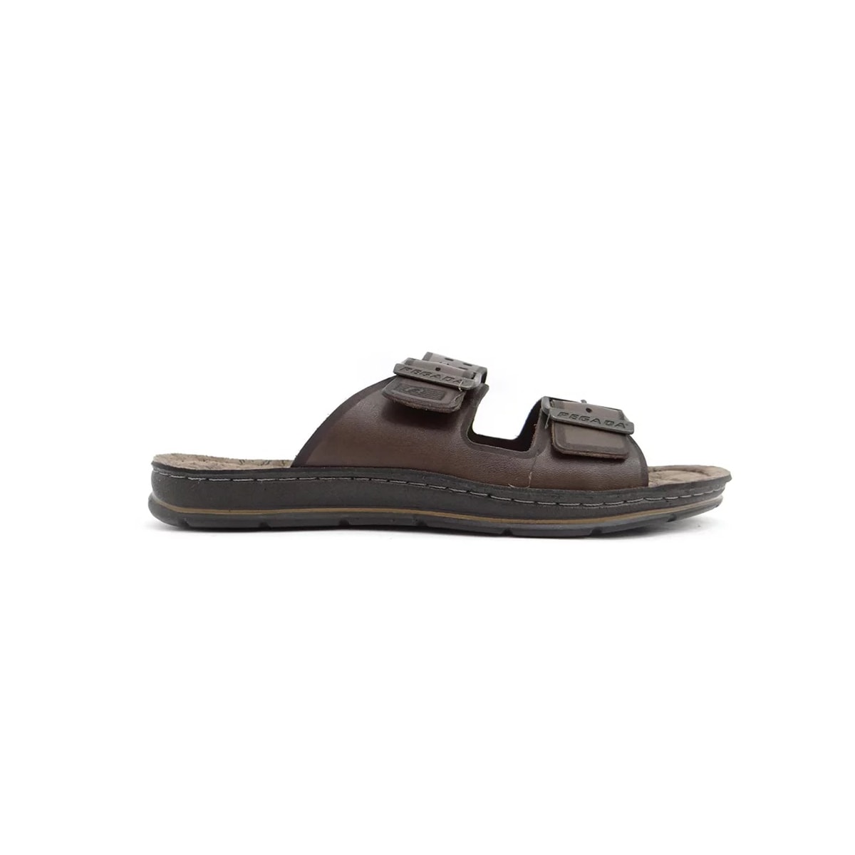 Chinelo Pegada Masculino de Couro 132851 Cravo Chinelo Pegada Masculino de Couro 132851 Cravo