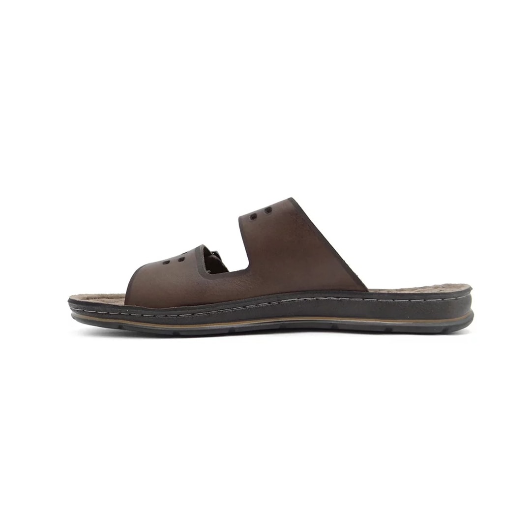 Chinelo Pegada Masculino de Couro 132851 Cravo