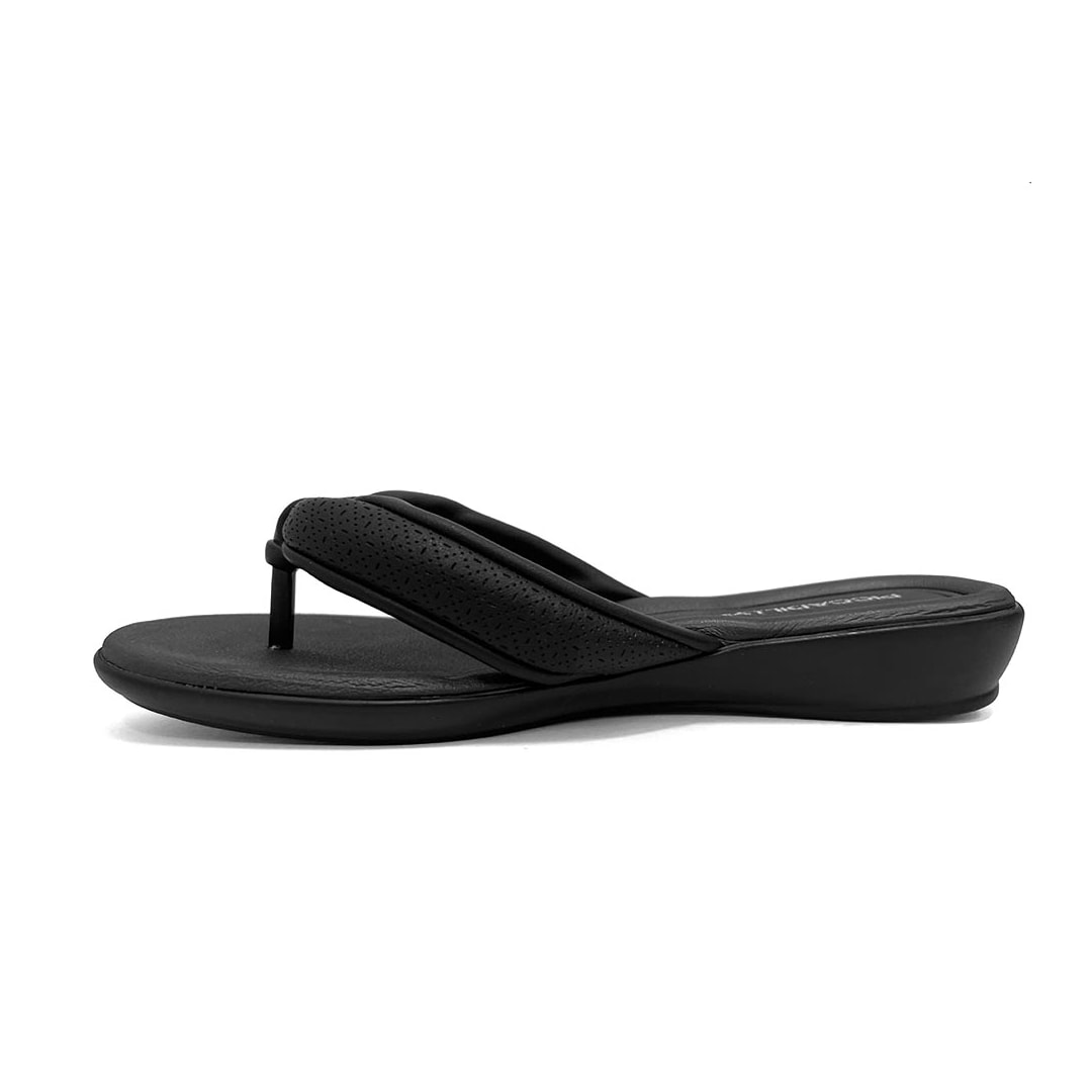Chinelo Piccadilly Conforto Wide Fit 500372 Preto