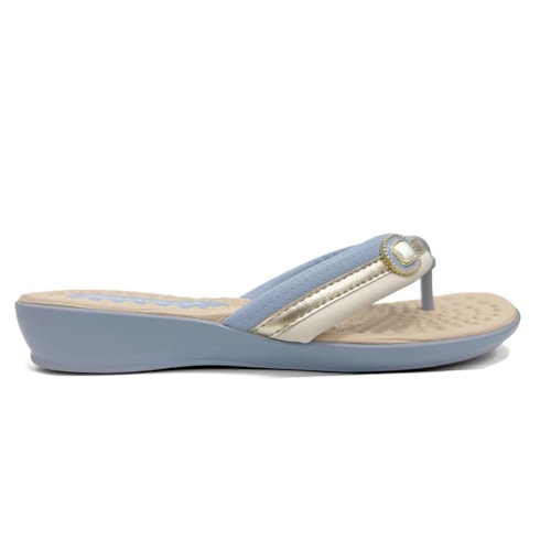 Detalhe - Chinelo Piccadilly Conforto Wide Fit 500374 Mirtilo