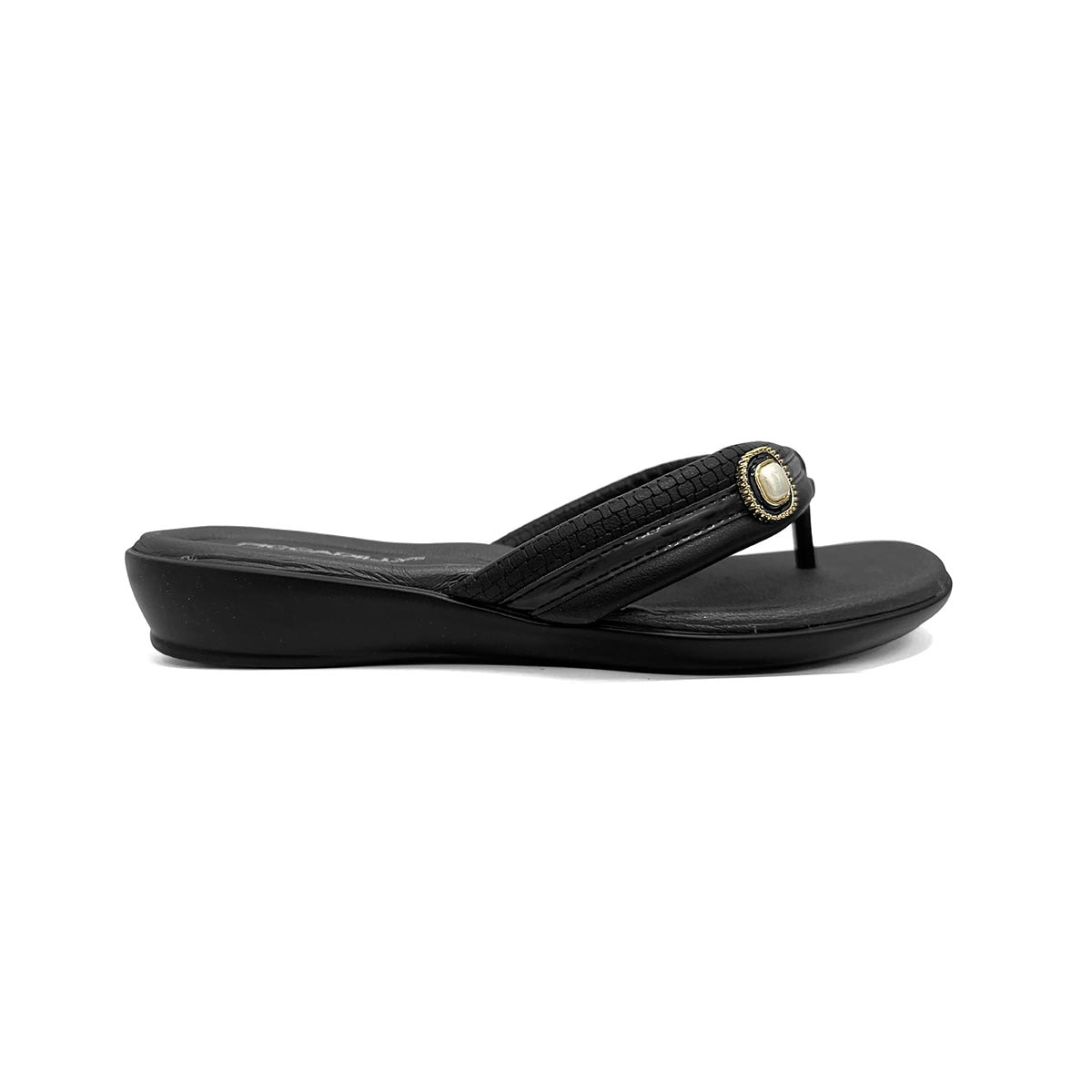 Chinelo Piccadilly Conforto Wide Fit 500374 Preto