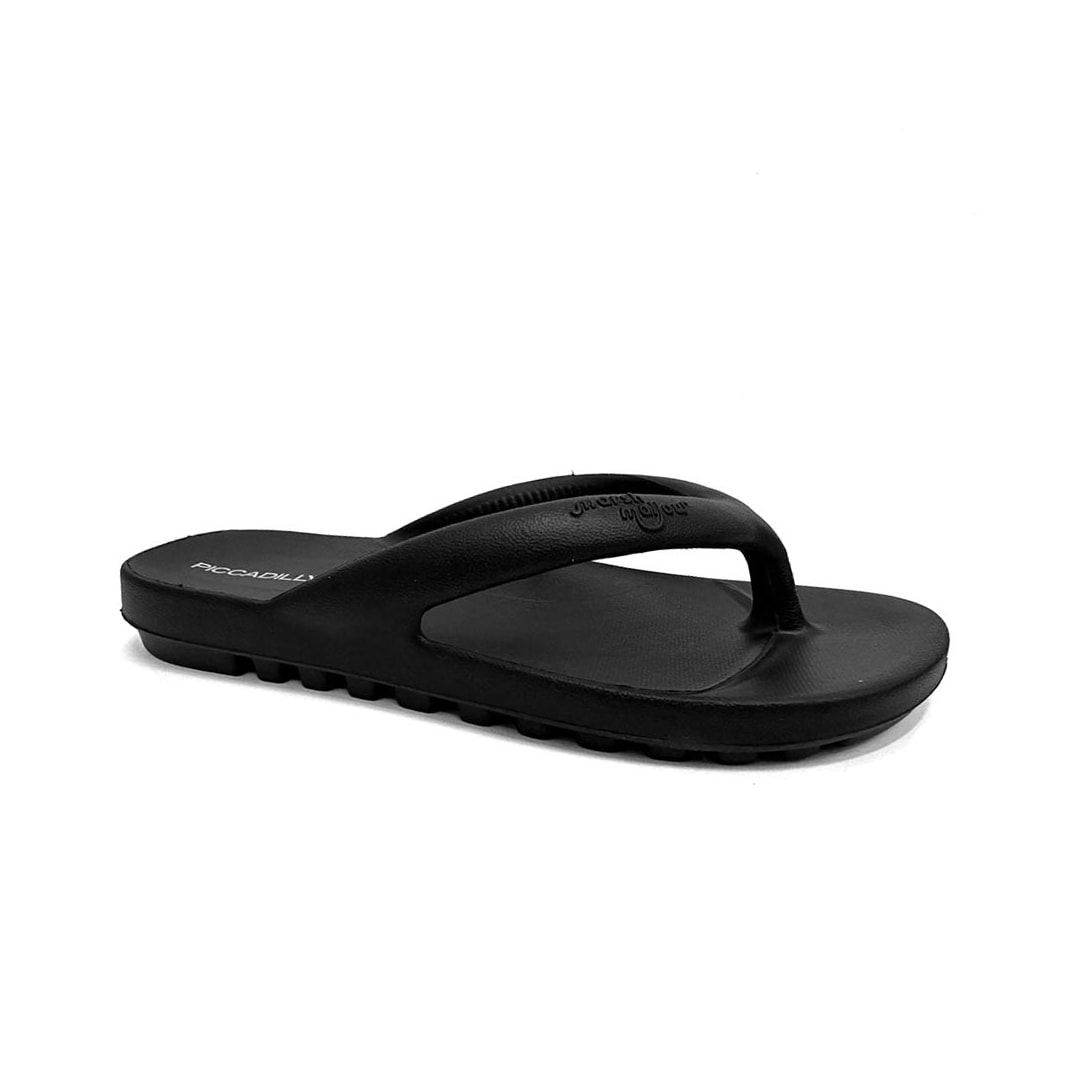 Chinelo Piccadilly Eva De Dedo Marshmallow C242001 Preto