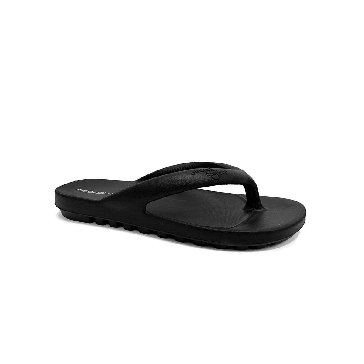 Chinelo Piccadilly Eva De Dedo Marshmallow C242001 Preto