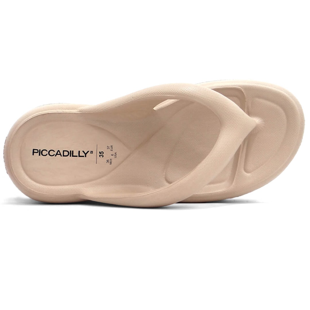 Chinelo Piccadilly Eva De Dedo Marshmallow C248001 Nude Claro
