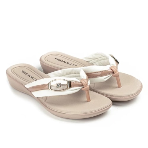 Chinelo Piccadilly Feminino Conforto 500286 Branco