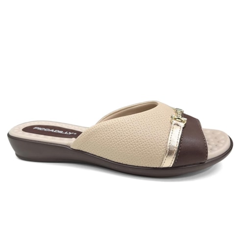 Chinelo Piccadilly Gaspea Conforto 500404 Brulee/Cacau