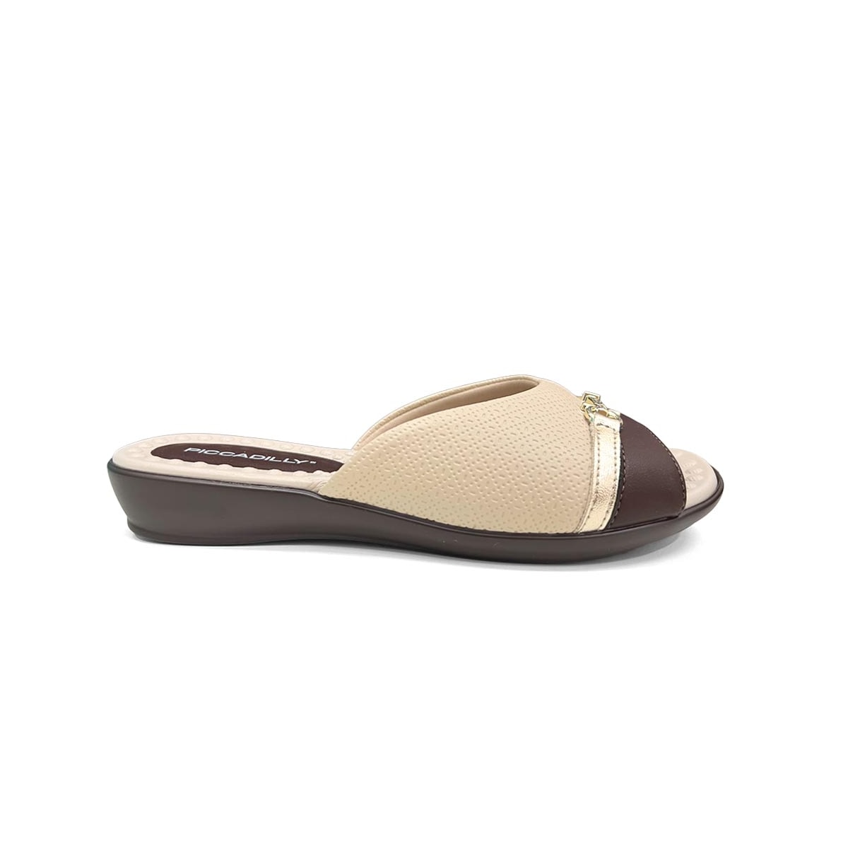 Chinelo Piccadilly Gaspea Conforto 500404 Brulee/Cacau Chinelo Piccadilly Gaspea Conforto 500404 Brulee/Cacau