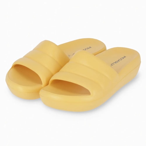 Chinelo Piccadilly Marshmallow Conforto C222001 Amarelo