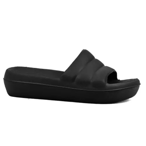 Chinelo Piccadilly Marshmallow Conforto C222001 Preto/Preto