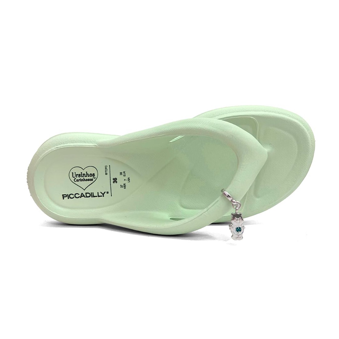 Chinelo Piccadilly Marshmallow Ursinhos Carinhosos 248002 Verde Agua Chinelo Piccadilly Marshmallow Ursinhos Carinhosos 248002 Verde Agua