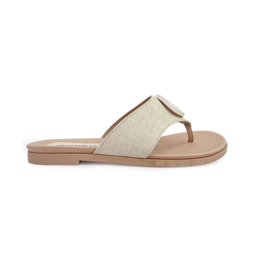 Chinelo Piccadilly Rasteira Conforto 418056 Natural