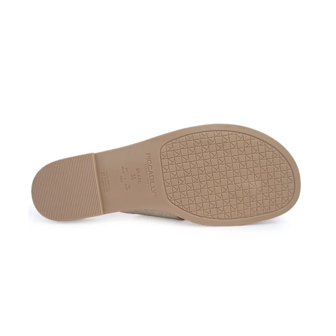 Chinelo Piccadilly Rasteira Conforto 418056 Natural