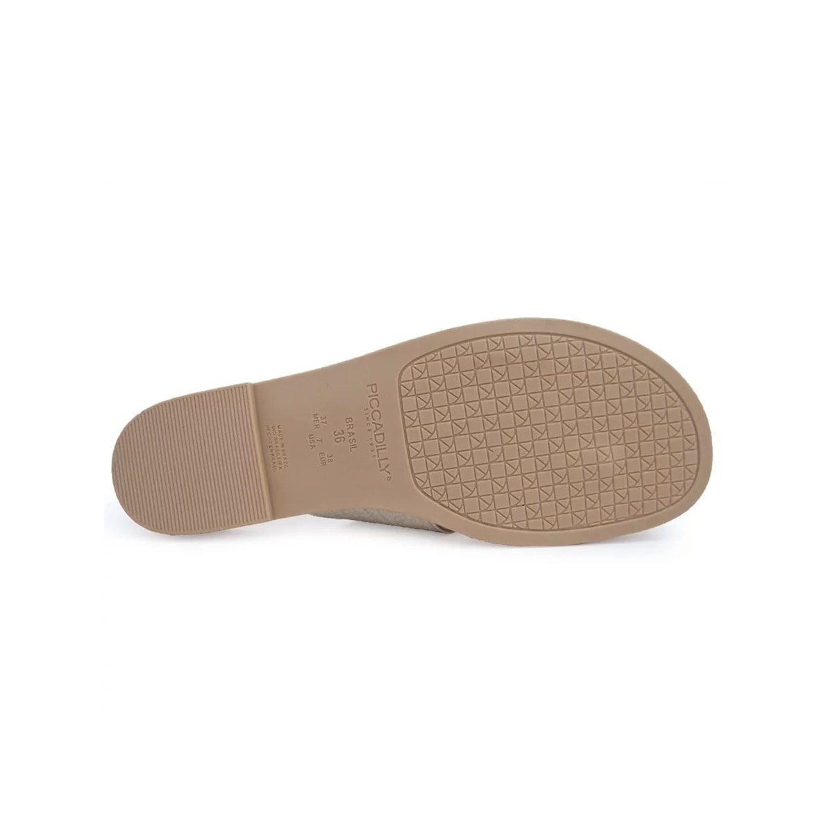 Chinelo Piccadilly Rasteira Conforto 418056 Natural