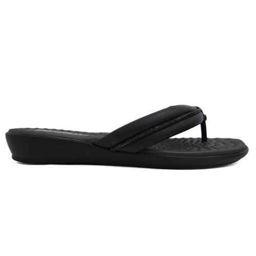 Detalhe - Chinelo Piccadilly Rasteira Conforto 500345 Preto