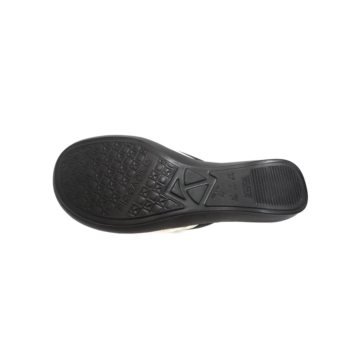 Chinelo Piccadilly Rasteira Conforto 500347 Preto