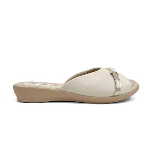 Detalhe - Chinelo Piccadilly Rasteira Conforto 500375 Off White