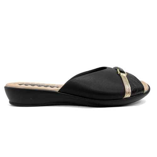Detalhe - Chinelo Piccadilly Rasteira Conforto 500375 Preto