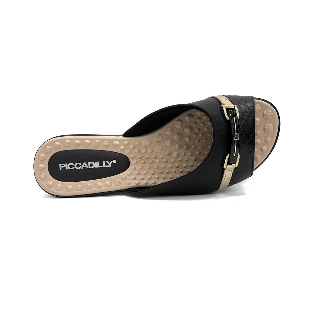 Chinelo Piccadilly Rasteira Conforto 500375 Preto