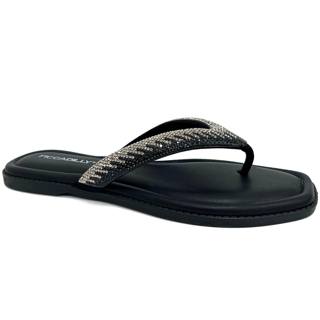 Chinelo Piccadilly Rasteira Conforto 508039 Preto