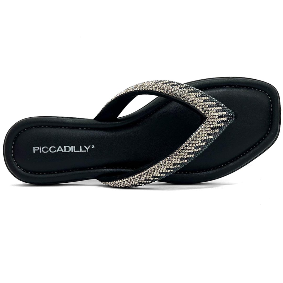 Chinelo Piccadilly Rasteira Conforto 508039 Preto