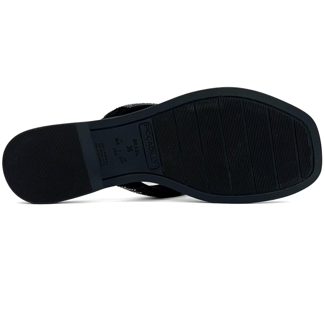 Chinelo Piccadilly Rasteira Conforto 508039 Preto