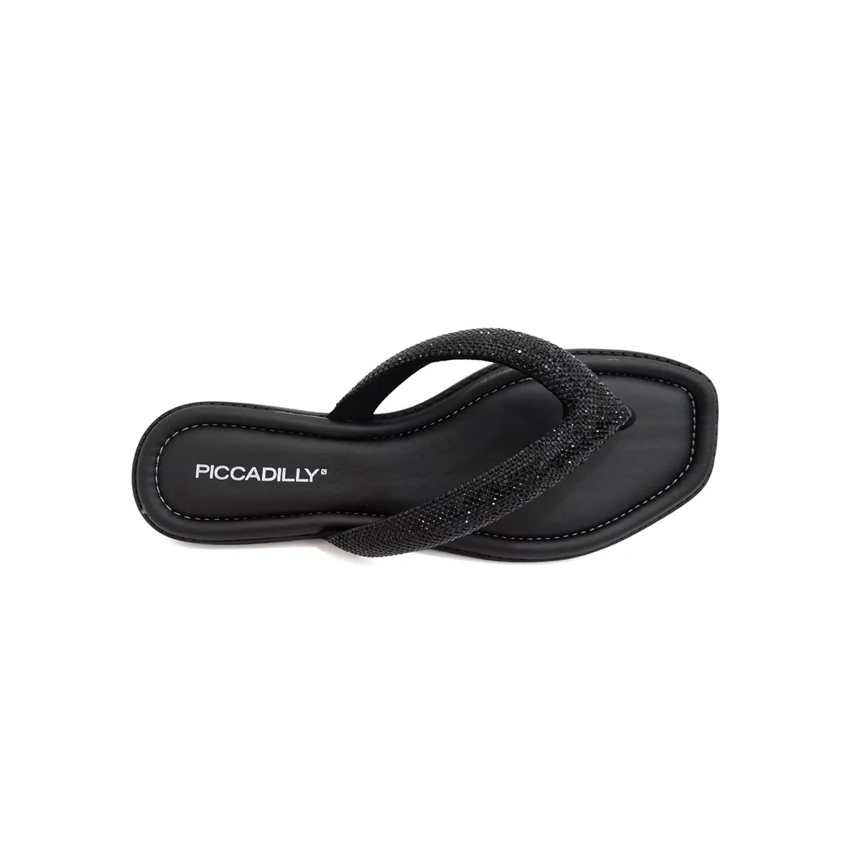 Chinelo Piccadilly Rasteira Conforto 508039 Preto/Prata Chinelo Piccadilly Rasteira Conforto 508039 Preto/Prata