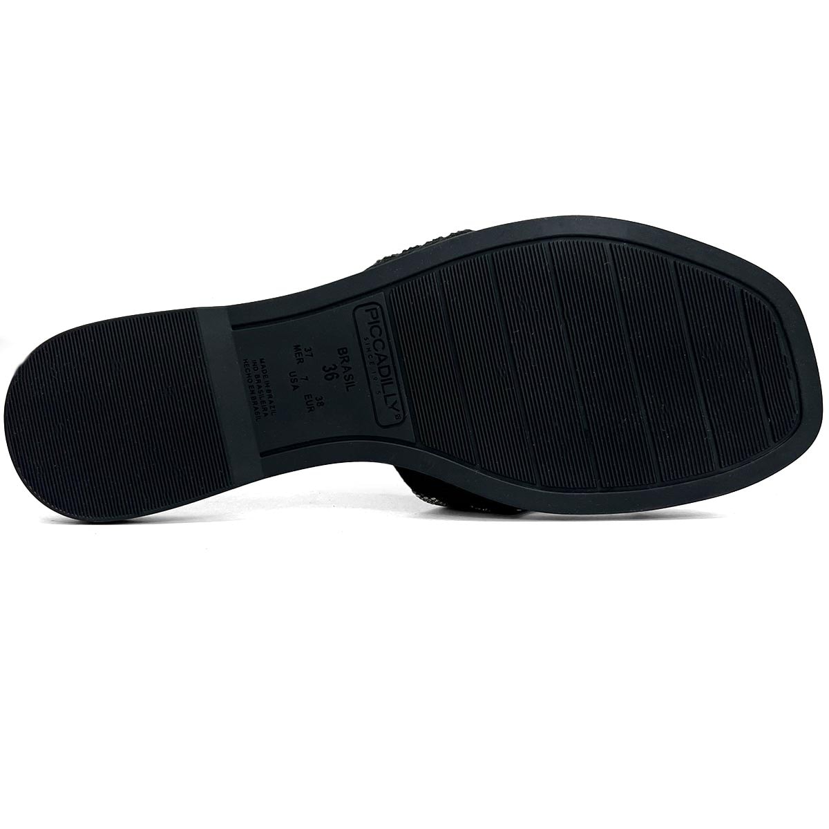 Chinelo Piccadilly Rasteira Conforto 580050 Preto