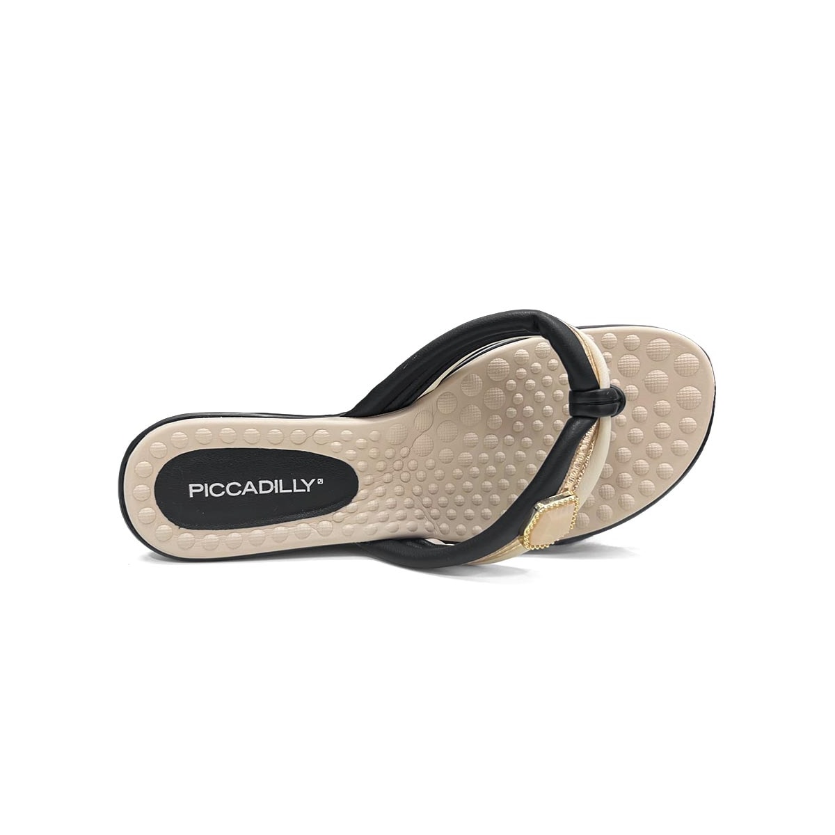 Chinelo Piccadilly Rasteira Conforto Camila 500428 Preto