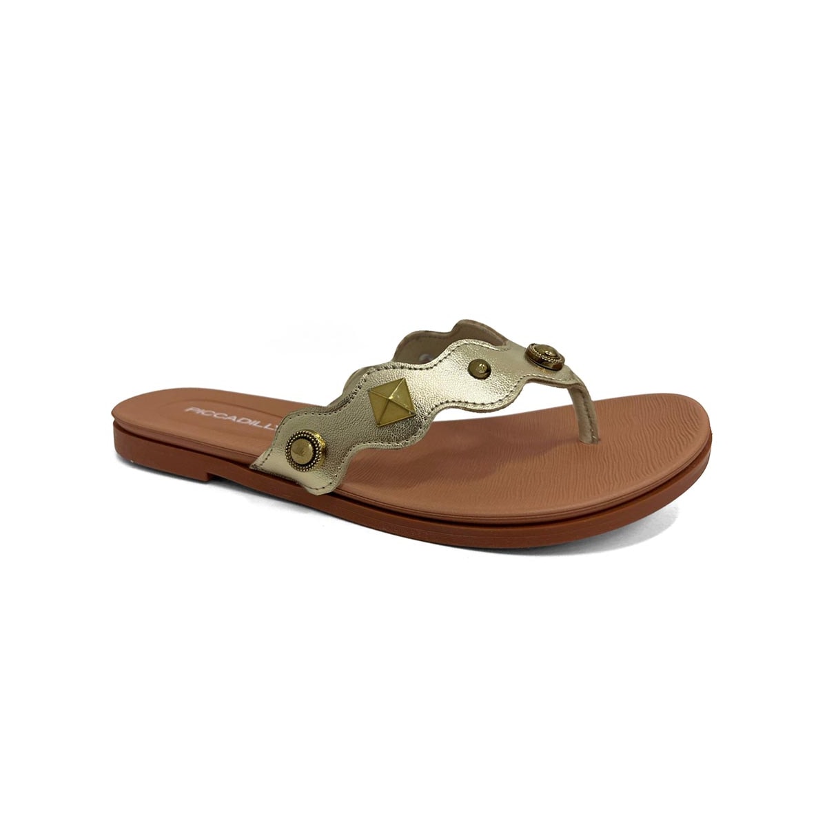 Chinelo Piccadilly Rasteira De Dedo 418091 Ouro Chinelo Piccadilly Rasteira De Dedo 418091 Ouro