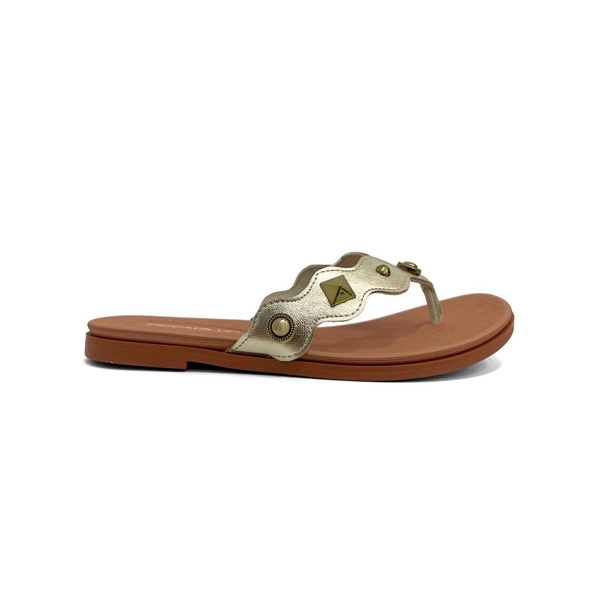 Chinelo Piccadilly Rasteira De Dedo 418091 Ouro