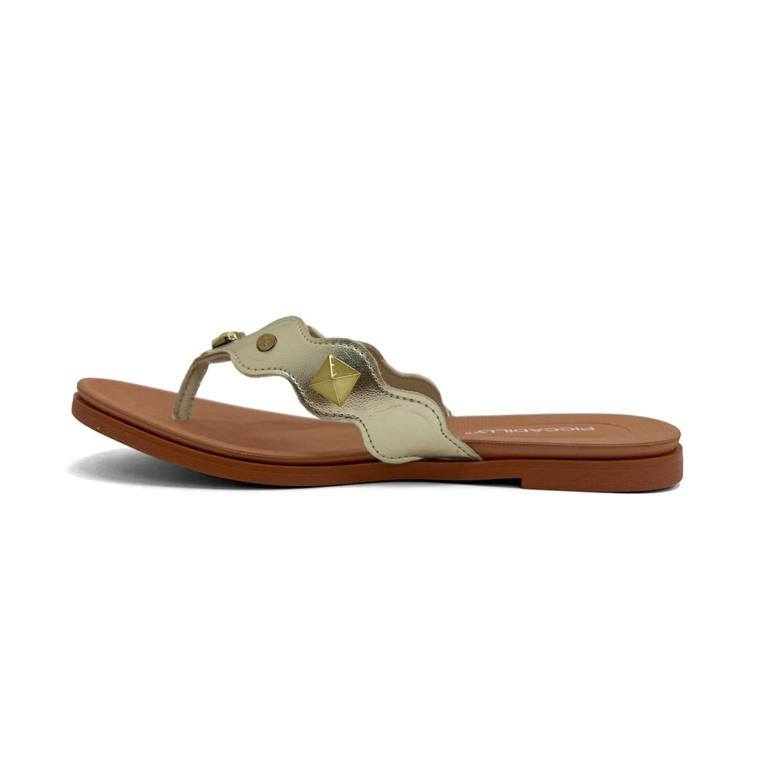 Chinelo Piccadilly Rasteira De Dedo 418091 Ouro