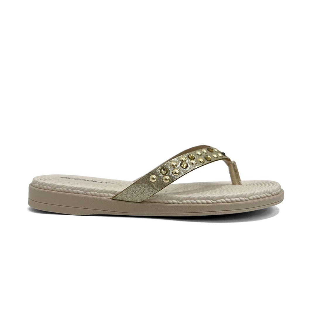 Chinelo Piccadilly Rasteira De Dedo 513042 Ouro Chinelo Piccadilly Rasteira De Dedo 513042 Ouro