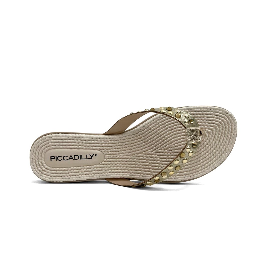Chinelo Piccadilly Rasteira De Dedo 513042 Ouro