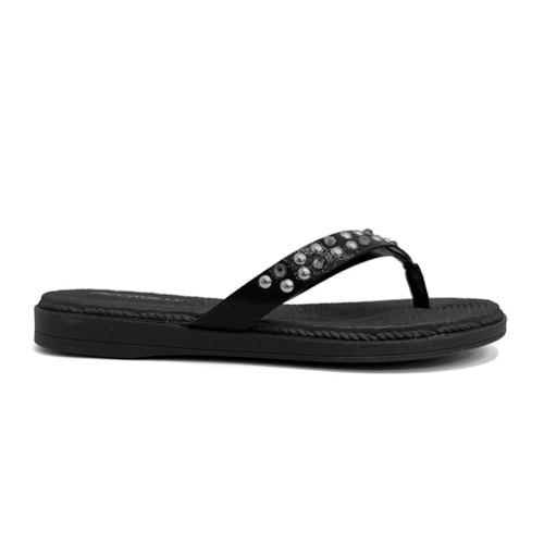 Detalhe - Chinelo Piccadilly Rasteira De Dedo 513042 Preto