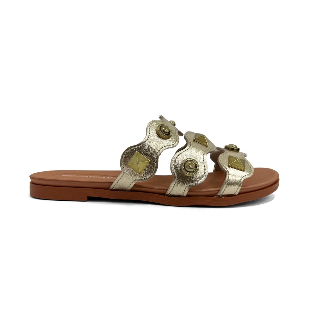 Chinelo Piccadilly Rasteira Gáspea 418092 Ouro Chinelo Piccadilly Rasteira Gáspea 418092 Ouro