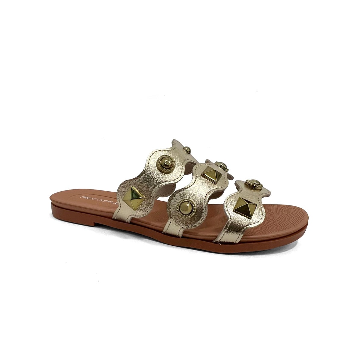 Chinelo Piccadilly Rasteira Gáspea 418092 Ouro Chinelo Piccadilly Rasteira Gáspea 418092 Ouro