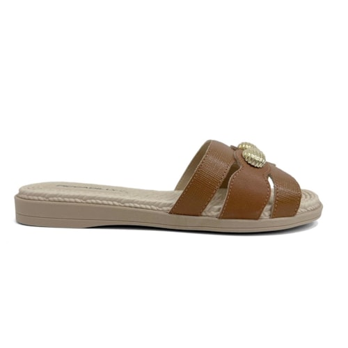 Detalhe - Chinelo Piccadilly Rasteira Gaspea 513036 Mascavo