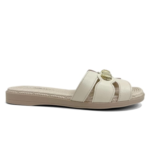 Detalhe - Chinelo Piccadilly Rasteira Gaspea 513036 Off White