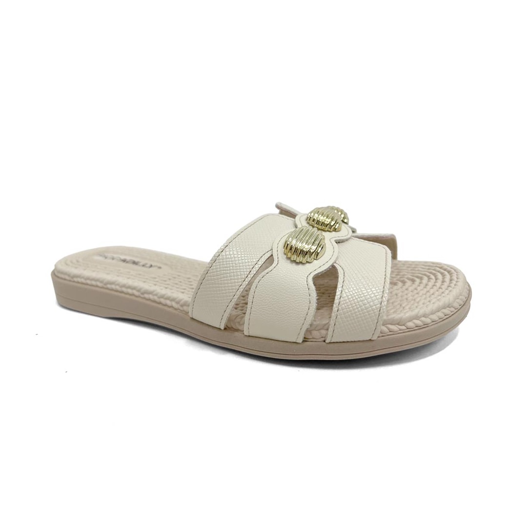 Chinelo Piccadilly Rasteira Gaspea 513036 Off White
