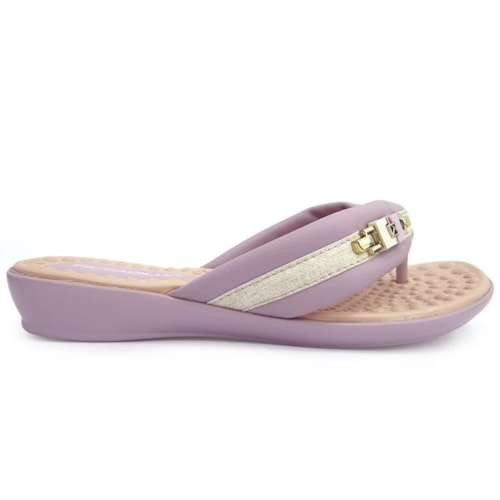 Chinelo Piccadilly Rasteira Wide Fit 500321 Lavanda