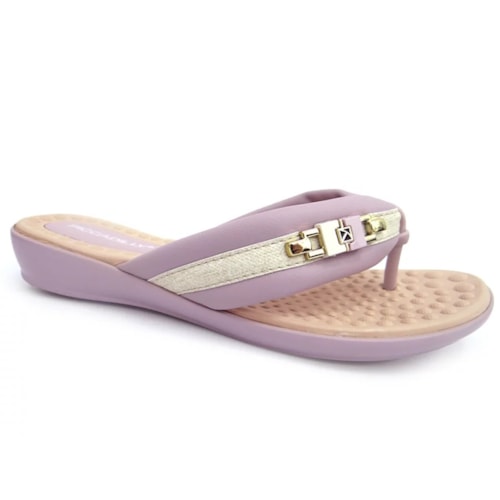 Chinelo Piccadilly Rasteira Wide Fit 500321 Lavanda