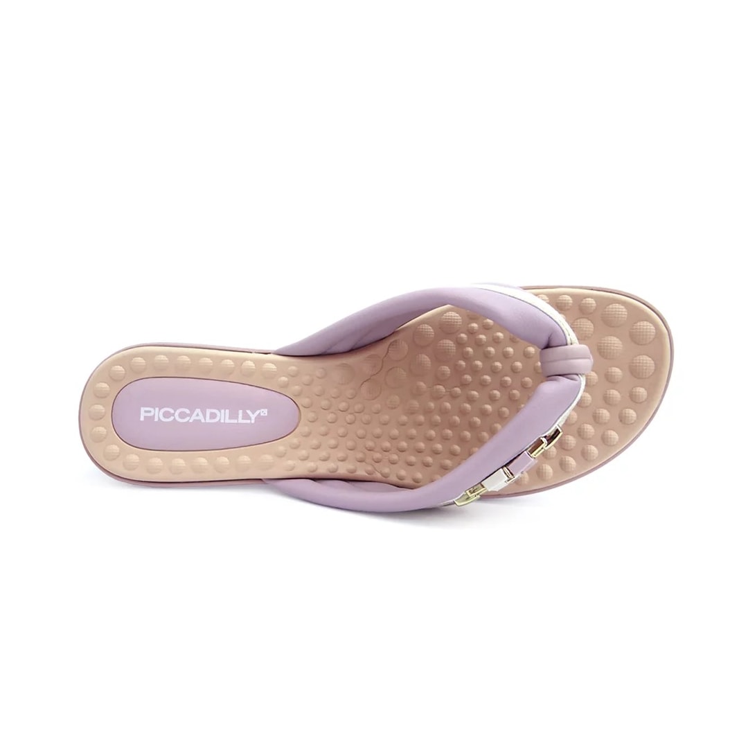 Chinelo Piccadilly Rasteira Wide Fit 500321 Lavanda