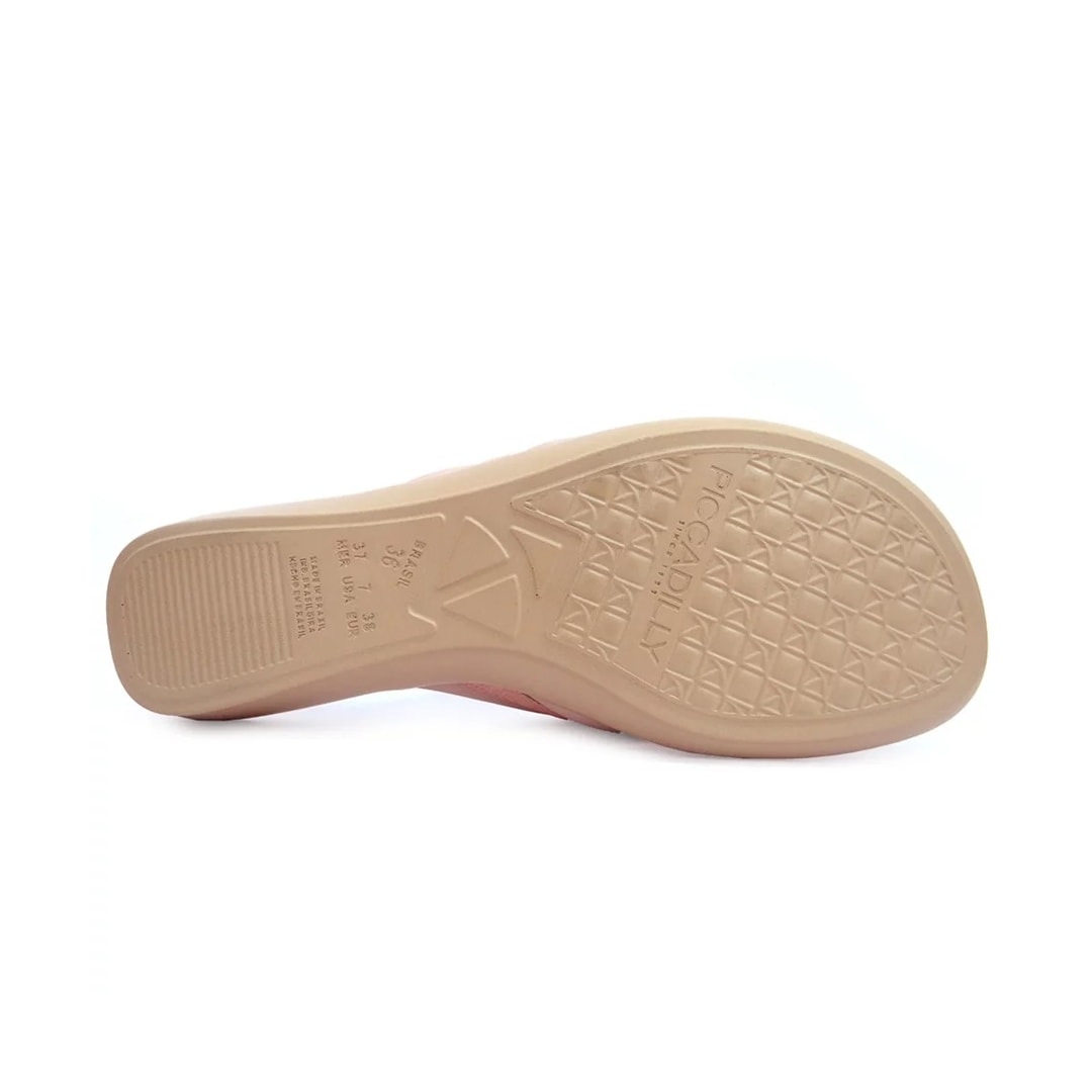 Chinelo Piccadilly Rasteira Wide Fit 500321 Rose