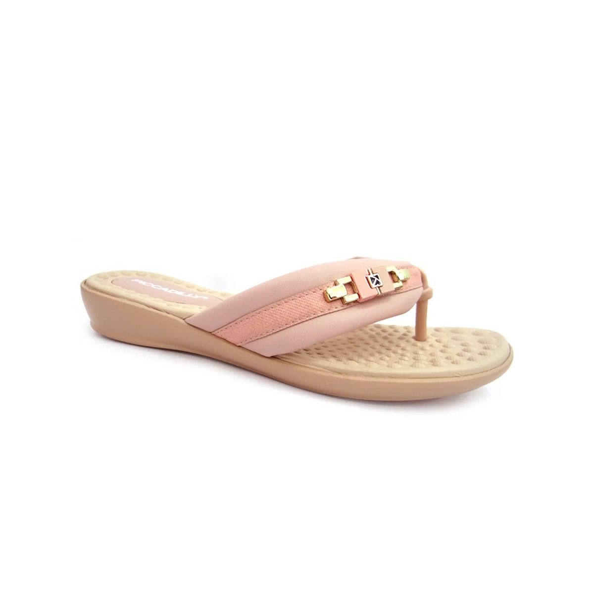 Chinelo Piccadilly Rasteira Wide Fit 500321 Rose Chinelo Piccadilly Rasteira Wide Fit 500321 Rose